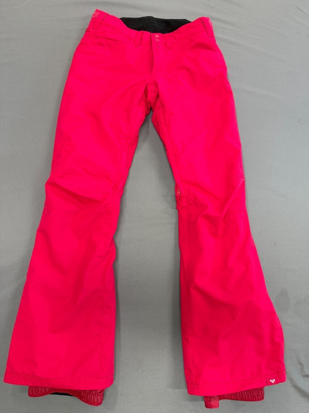 Roxy Women's XS Pink Snow Pants DryFlight Waterproof Ski Snowboard Flare Gaiter
